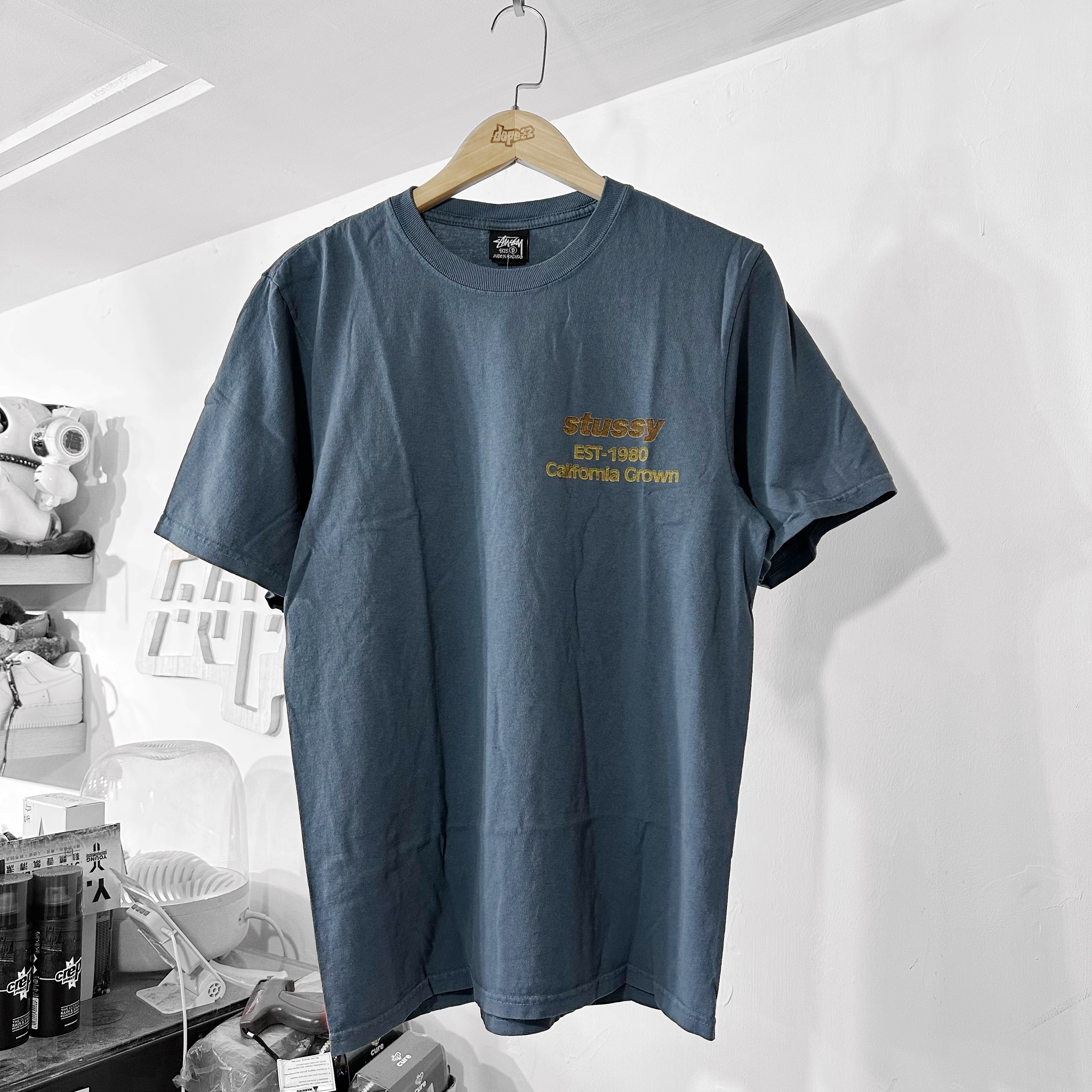 STÜSSY California Grown Pigment Dyed T-Shirt Navy