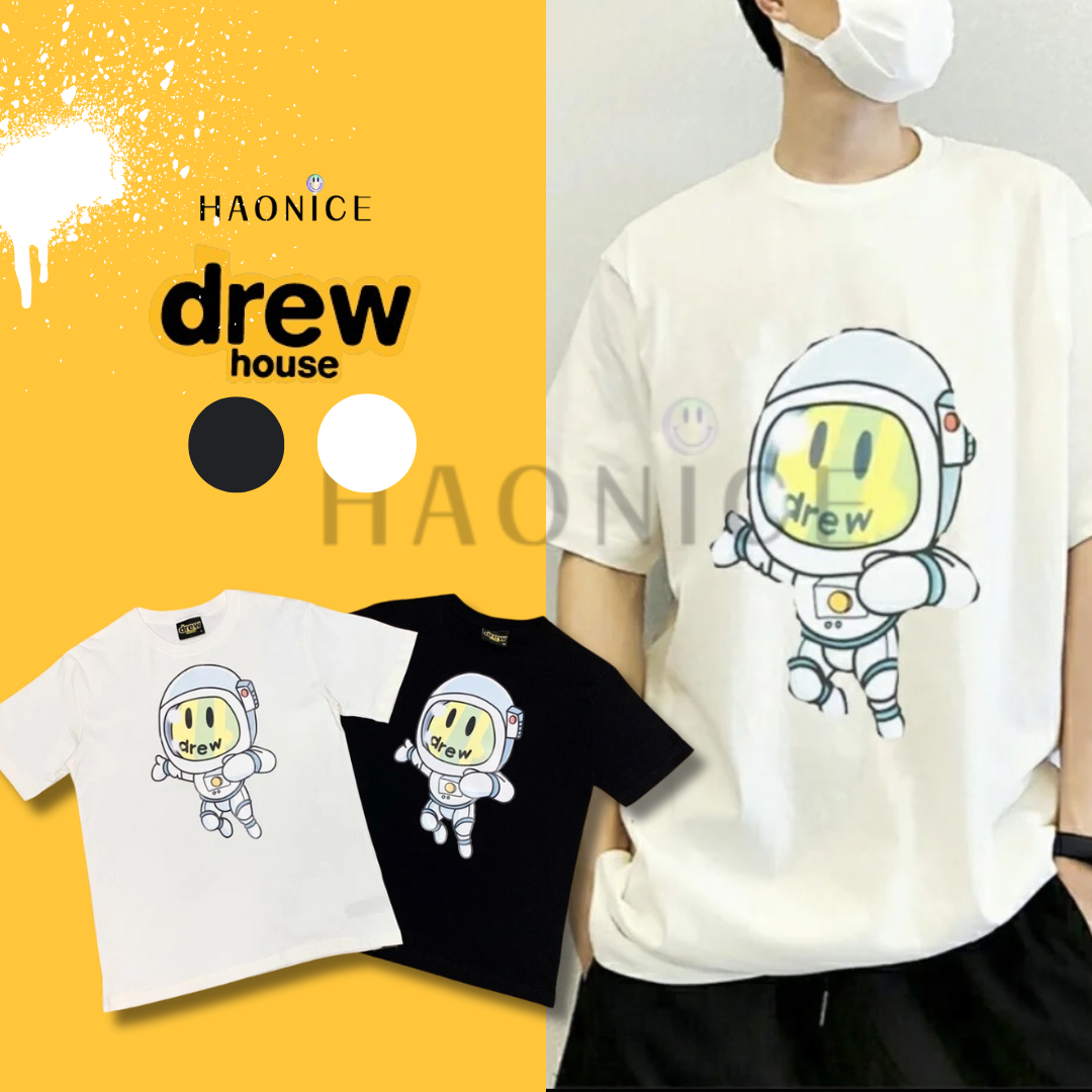 [Nice日韓歐美代購］DREW HOUSE 笑臉太空人卡通圓領短袖 T恤 短袖 短T drew house短袖