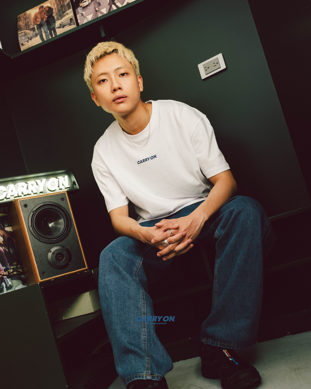 CARRYON 25SS Street Logo Tee 350g  純棉短T 台灣製 白色