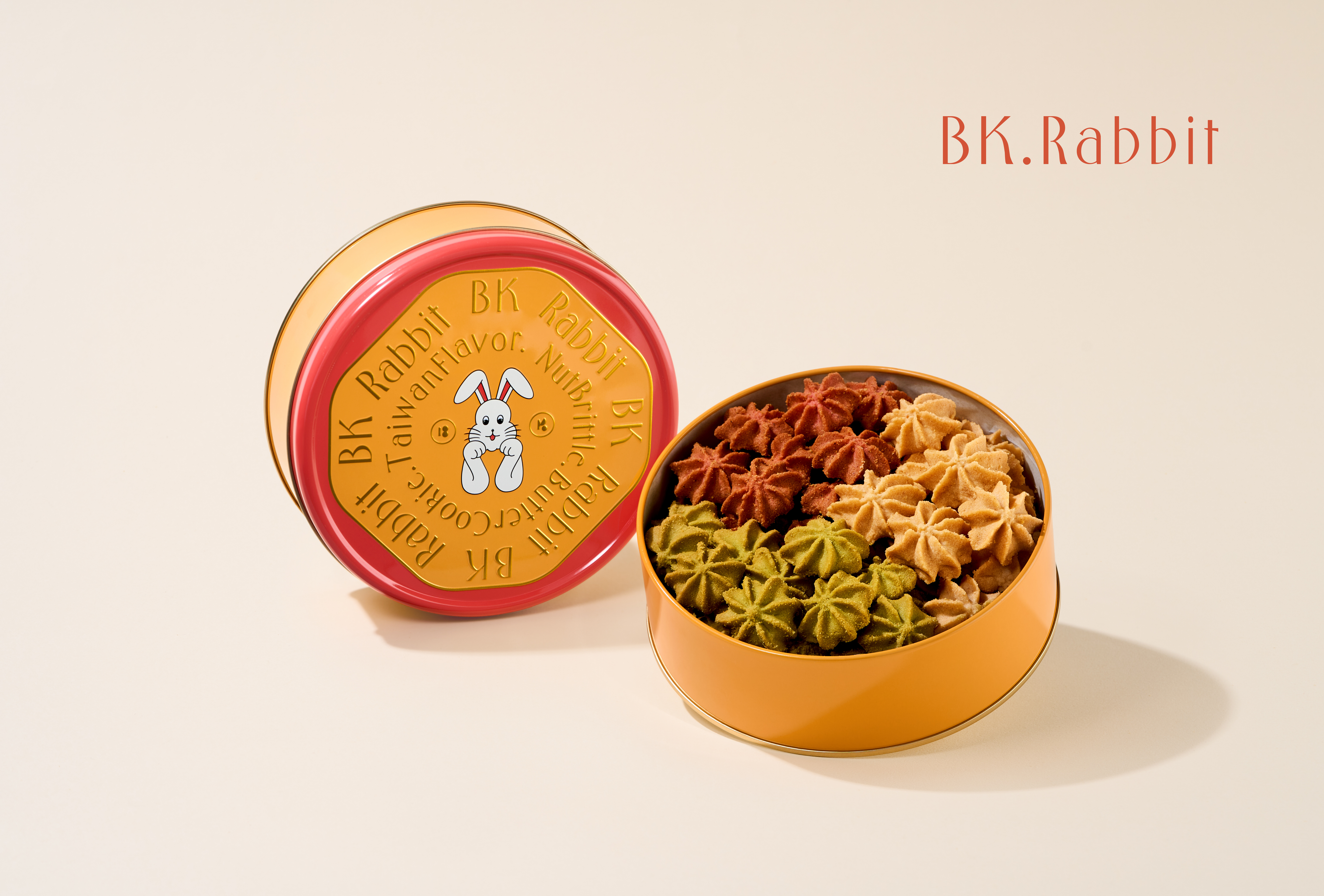 【BK.Rabbit】| 經典圓盒 | 三彩曲奇餅