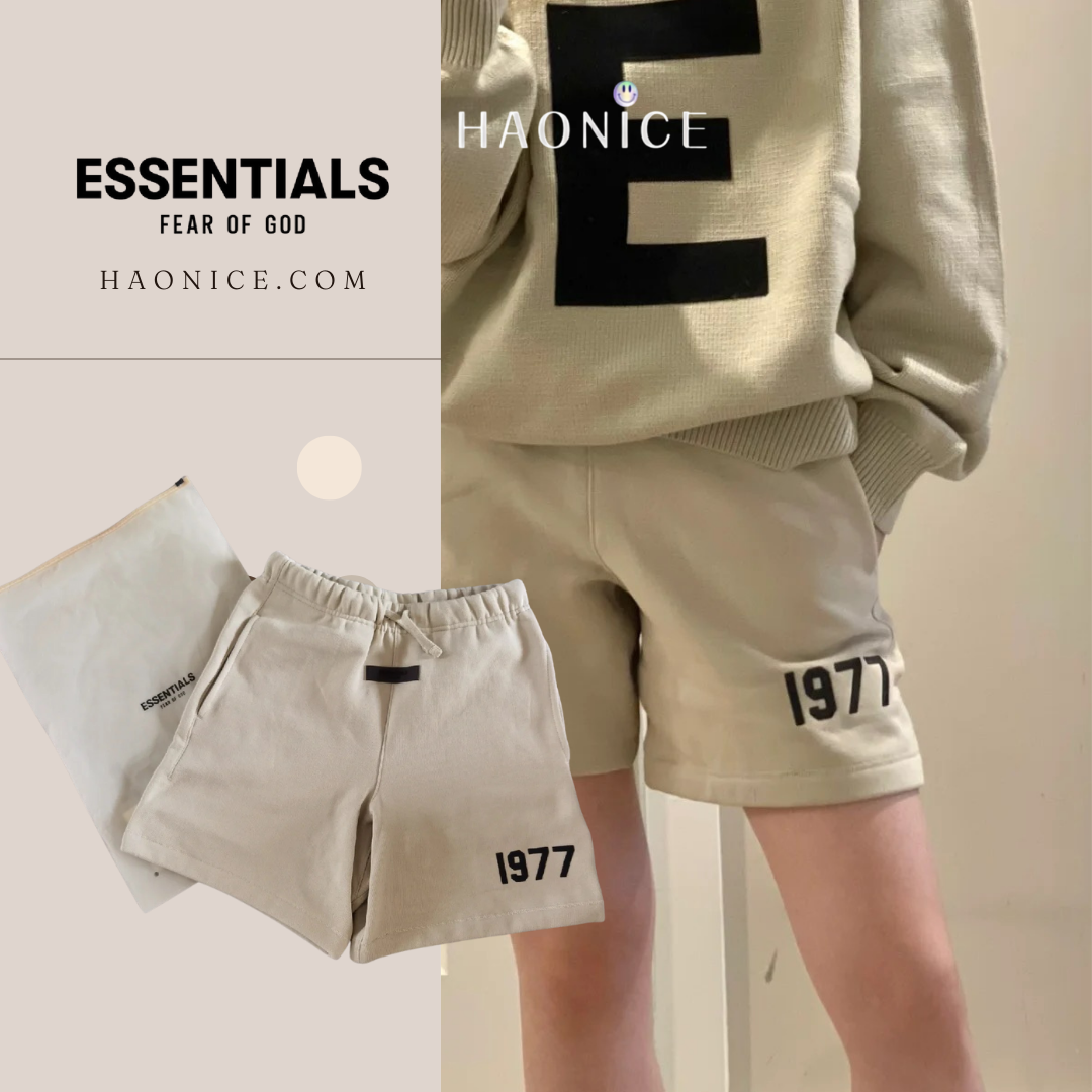 【Haonice品牌童裝】 24SS 童裝👶 ESSENTIALS 夏季短褲 經典款1977 棒球風 棉質 休閒 套裝 兩色可選