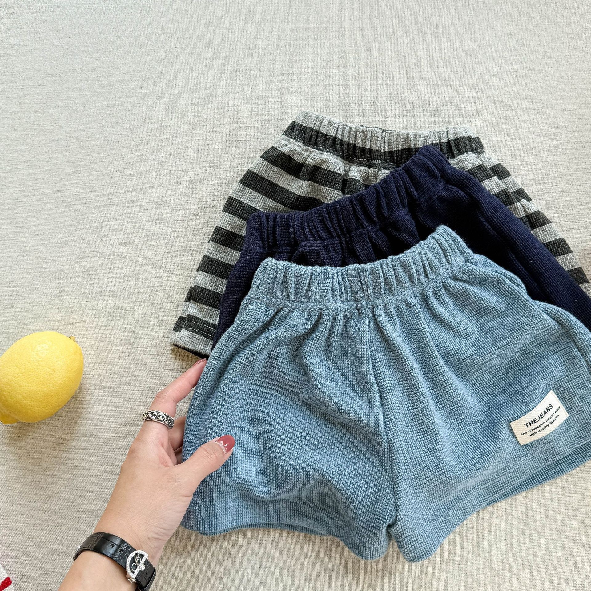 夏季貼標華夫格褲  ꕀꕀꕀ