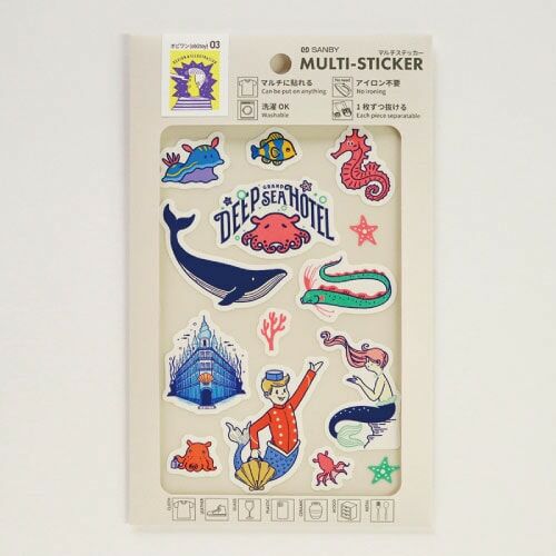 ob1toy限定 深海 特殊膠貼紙 布料貼紙｜日本SANBY