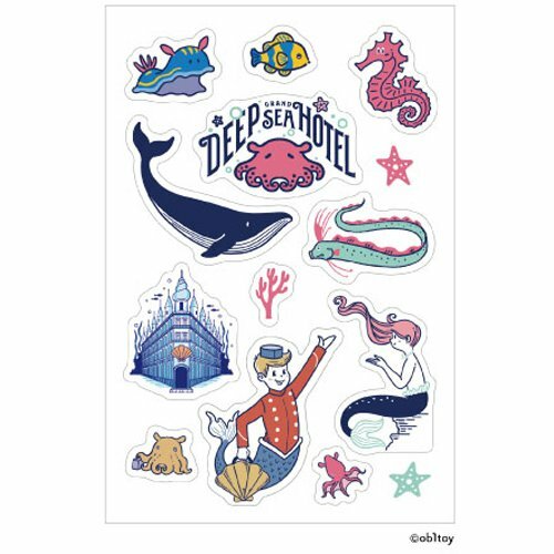 ob1toy限定 深海 特殊膠貼紙 布料貼紙｜日本SANBY