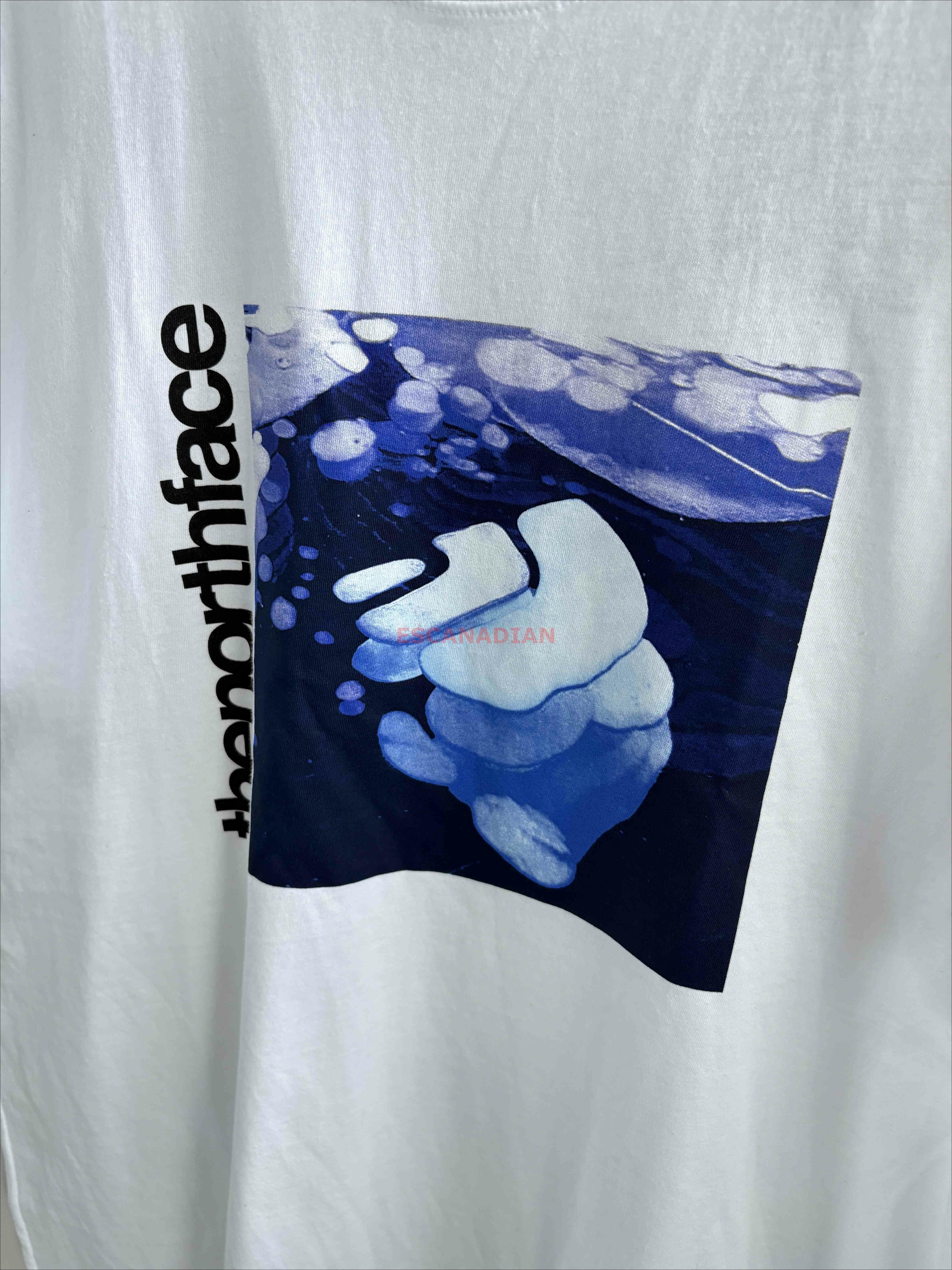 THE NORTH FACE 男大人 圖案 短TEE (前大後小LOGO)