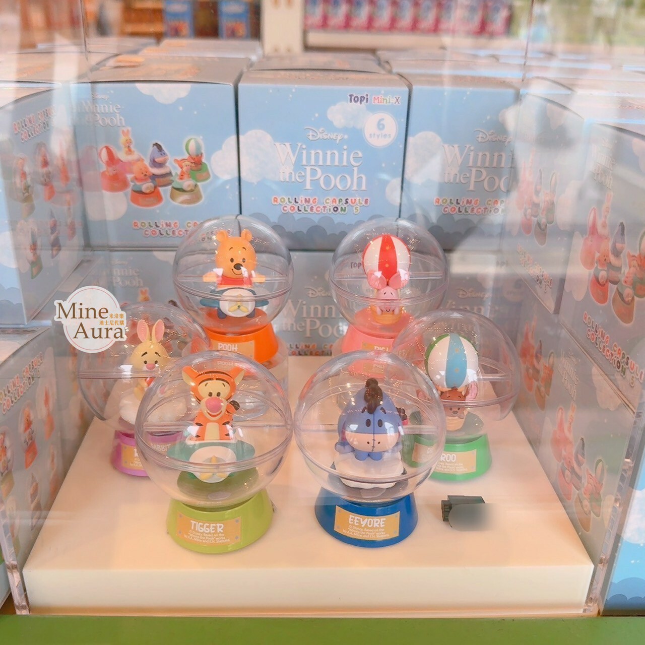 小熊維尼 Winnie the Pooh 與好友們 水晶球 造型 公仔 擺飾品 盲選盒 盲盒 -香港迪士尼樂園