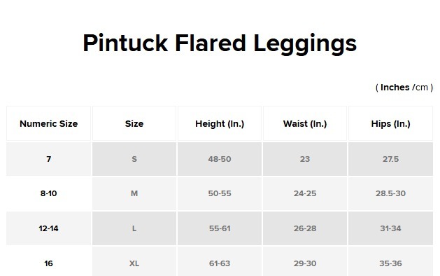 【預購】Converse Pintuck Flared G040107 女童Leggings褲