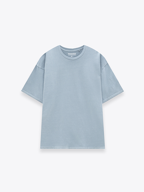 【期間限定】MORE COLOR夏日洗水厚磅短袖上衣【有加大尺碼】