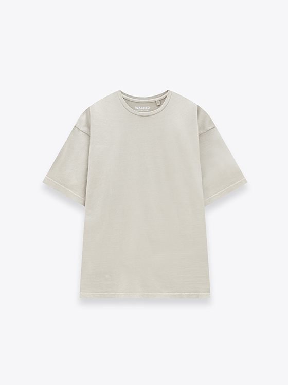 【期間限定】MORE COLOR夏日洗水厚磅短袖上衣【有加大尺碼】