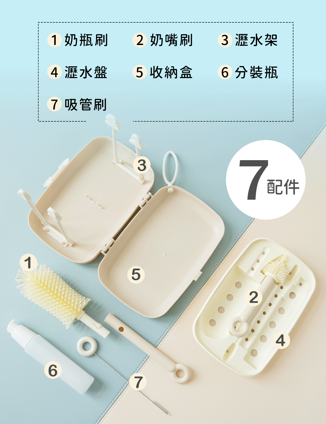 攜帶式奶瓶刷具組, 外出便攜式奶瓶刷, 外出 奶瓶刷具組, 外出 奶瓶清潔組