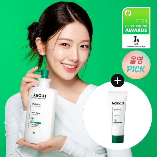 《Olive young連線》LABO-H Scalp Shampoo Hair Loss Care 750ml Set (+100ml shampoo)