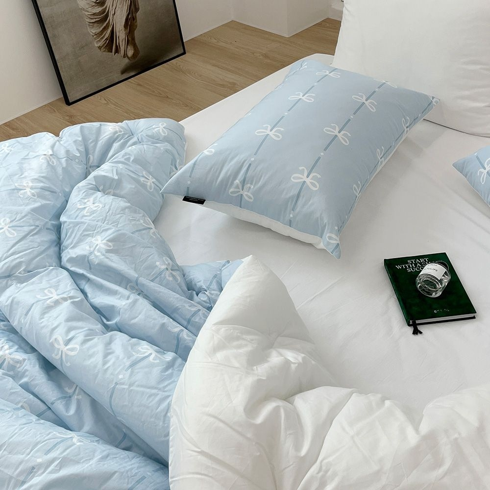 🇰🇷 韓國製| 純棉抗菌蝴蝶結四季被套組 🎀