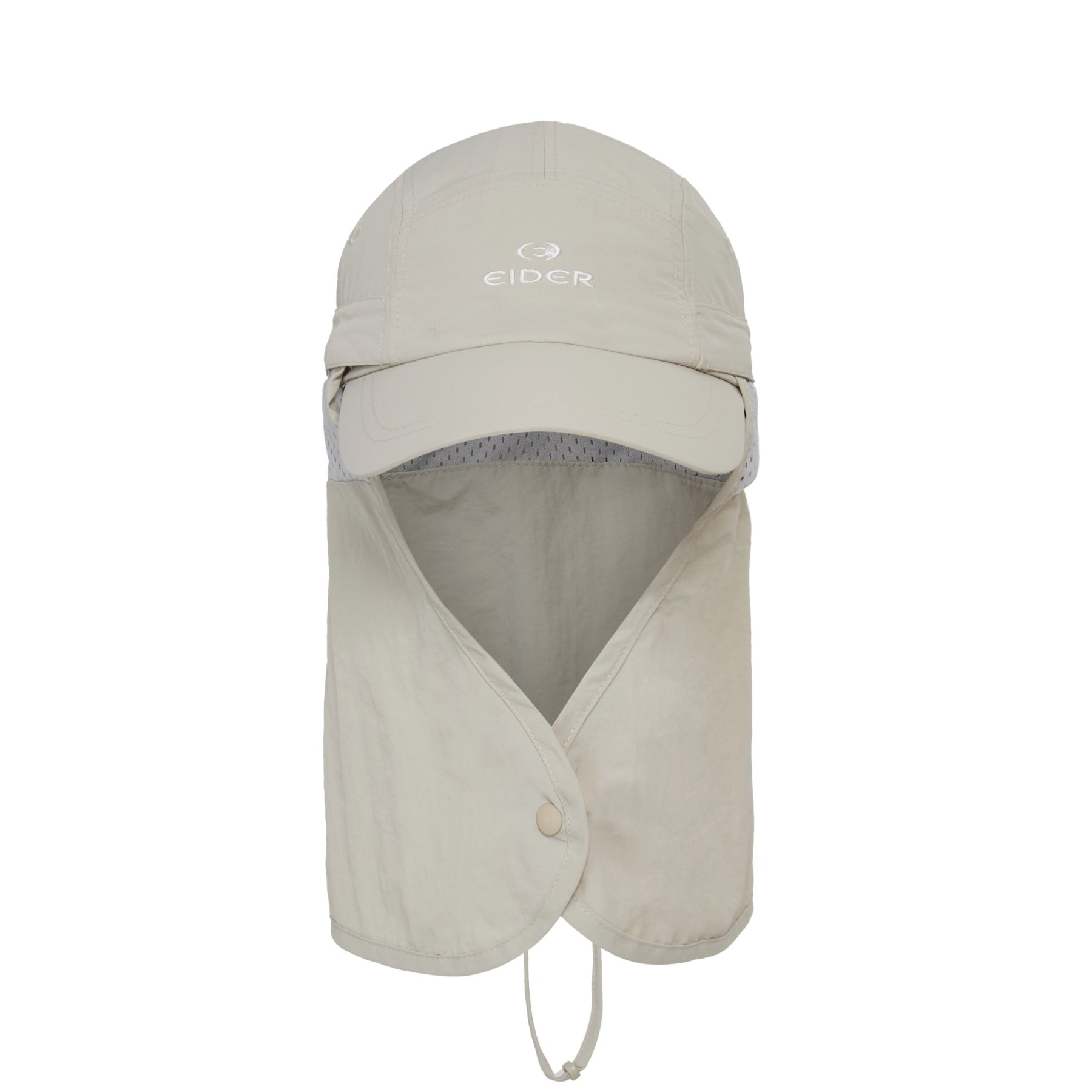 【EIDER】可拆式防曬頸簾休閒帽/25EDUA25C10-[炭灰、淺米]