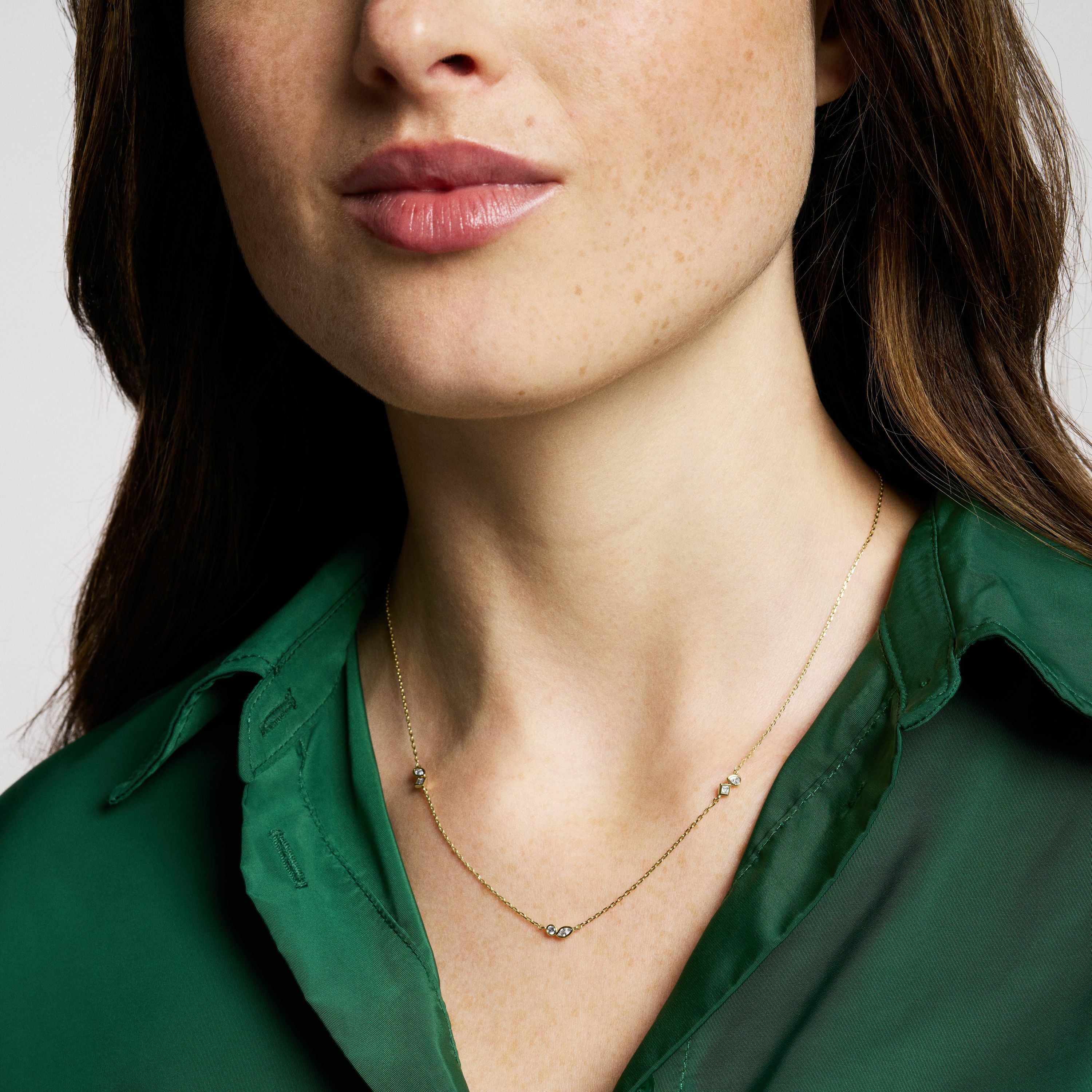 Ellis 星閃軌跡黃銅項鍊-金色 JA7287710