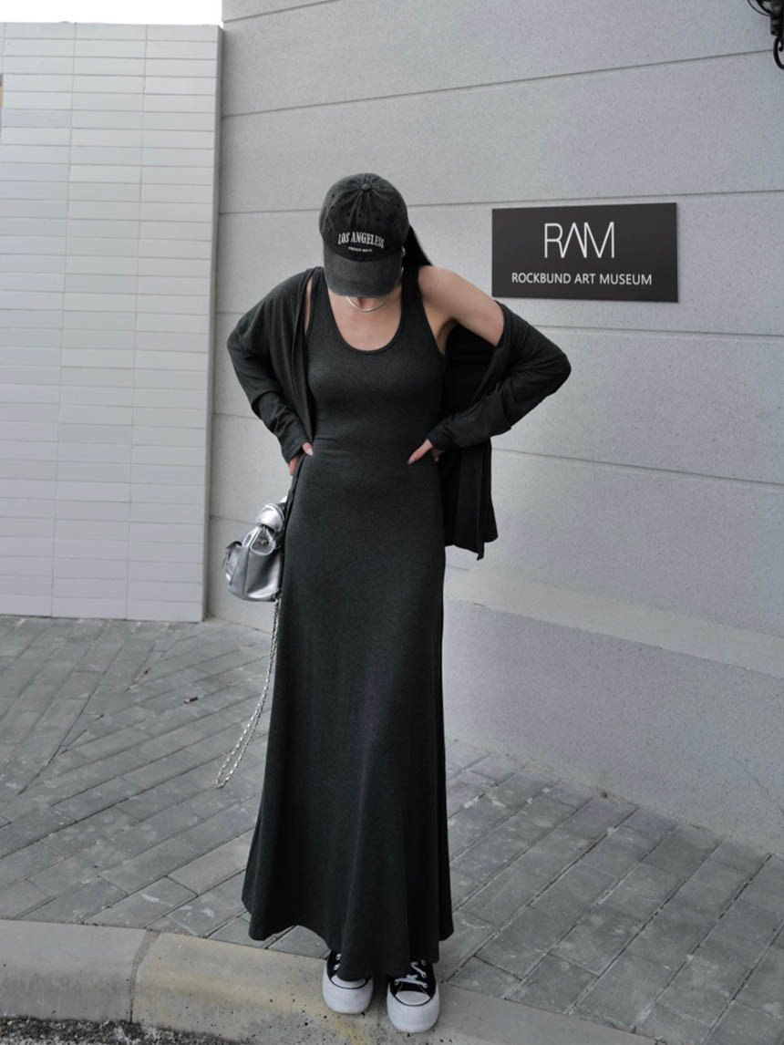 微喇叭背心開衫兩件套裝*3色