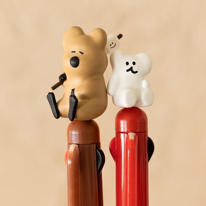 【Dinotaeng】QUOKKA & BOBO FIGURE MULTI PEN 四色筆