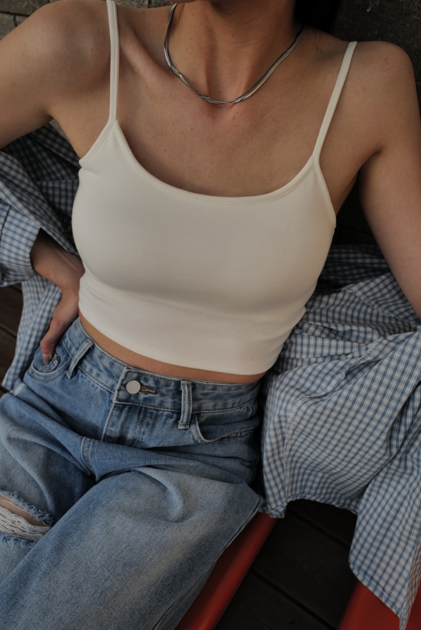 羊絨背心附胸墊短版小可愛*5色