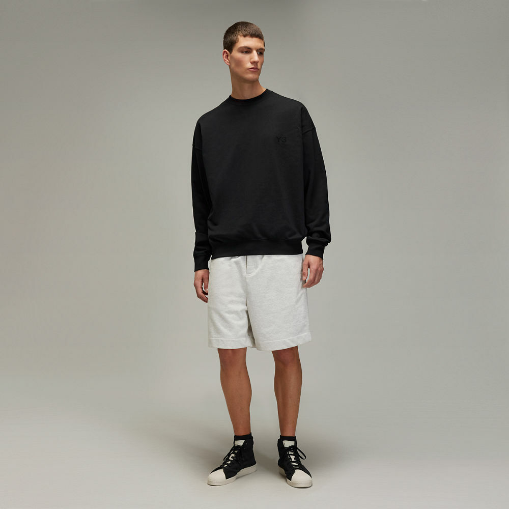 【 Y-3 M FT SHORTS 棉短褲 - 淺灰 】