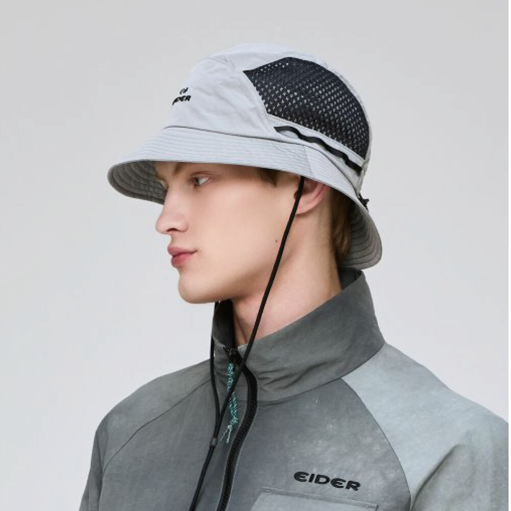 【EIDER】透氣網眼遮陽帽/25EDUM25C12-[淺灰、淺卡其]