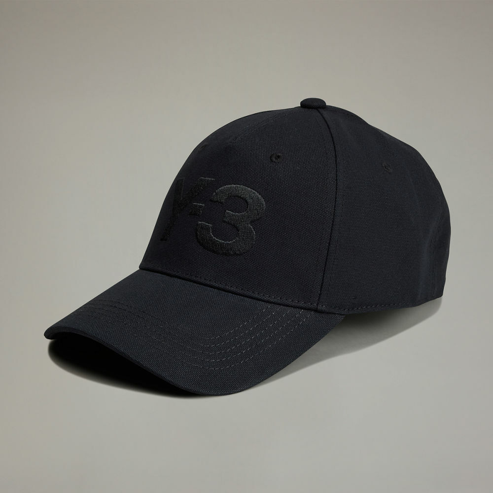 【 Y-3 LOGO CAP 標誌帽 - 全黑 】