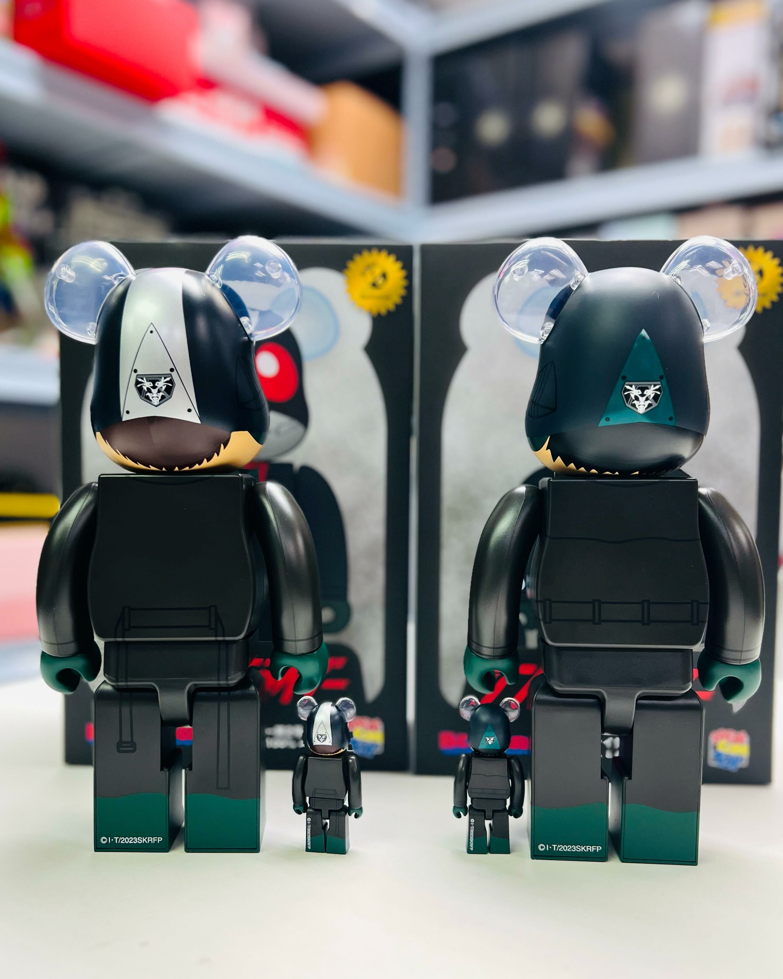 (Opened Box)Set of 2 100%+400% Be@rbrick Kamen Rider (Shin Kamen Rider) (Coat&nbsp;Ver.)&nbsp;&nbsp;+&nbsp;No.&nbsp;2