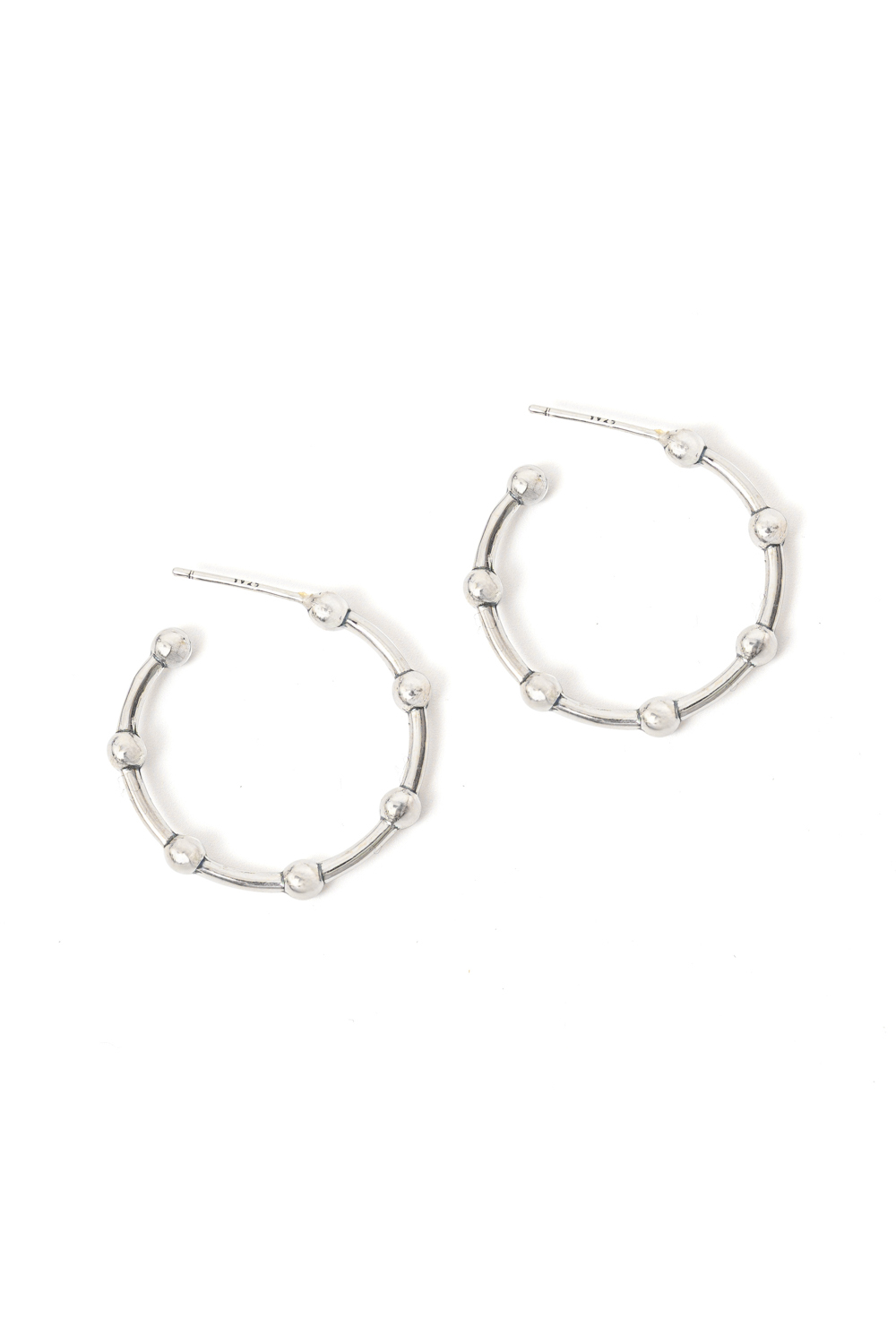 穿珠珠圈銀耳環（現貨款式）