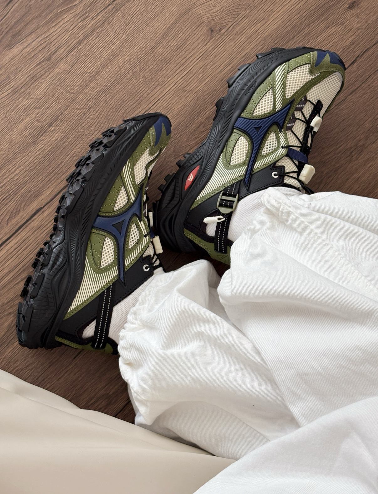 Mizuno 美津濃 Racer Trail SE 橄欖綠 藍紫色 抽繩 速乾 溯溪鞋 防滑 戶外風 機能鞋 D1GH241901/預購