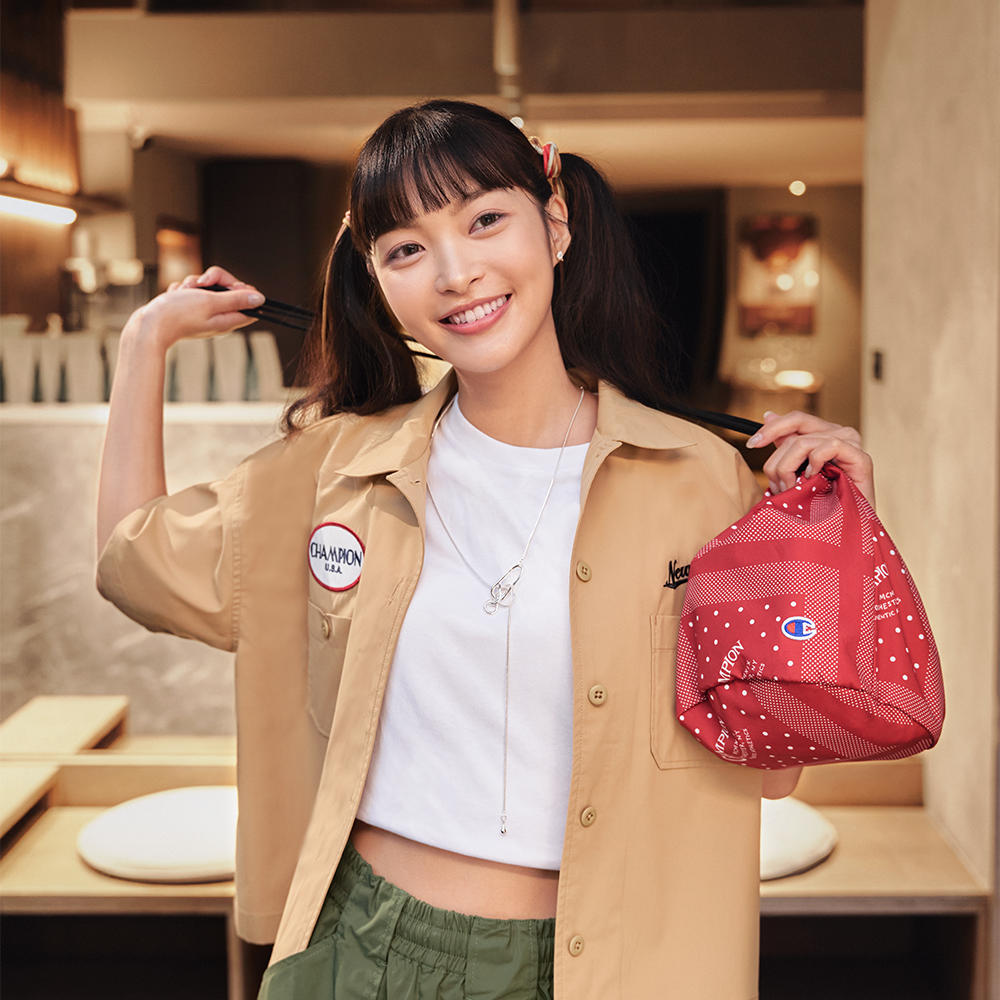 中性-日系 變形蟲印花束口包-紅色（C8-B705B-940）