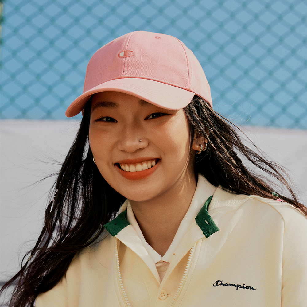 中性-C-LIFE 刺繡棒球帽-粉紅色（U5AACCU08K7）