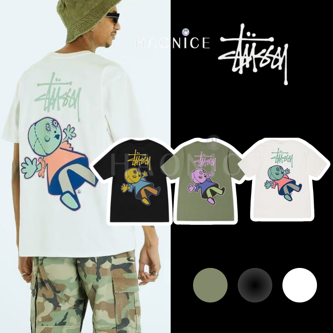 【HAO NICE 】美國🇺🇸街頭潮流 Stussy 24SS 春夏新款 Dollie Pigment Died 可愛人偶娃娃 百搭短T