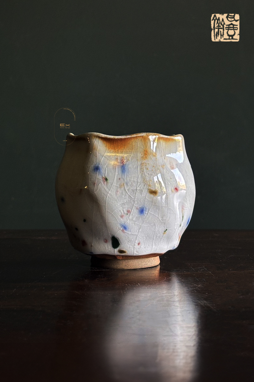 柴燒志野玫瑰杯 · 玫萃｜單品設計花禮｜母親節特別獻禮