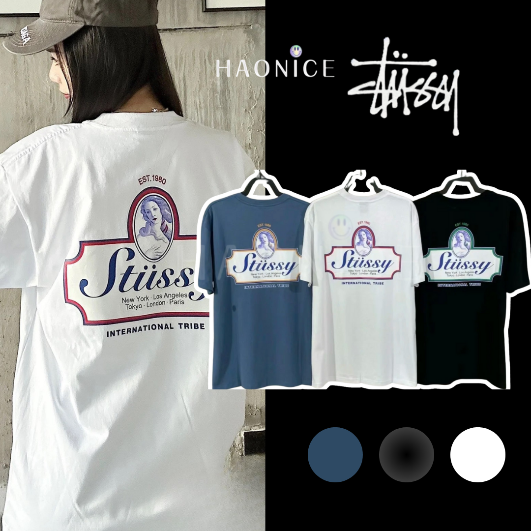 【HAO NICE 】美國🇺🇸街頭潮流 Stussy 24SS 春夏新款 經典維納斯女神頭像LOGO 復古風🈵分 百搭短T🔥