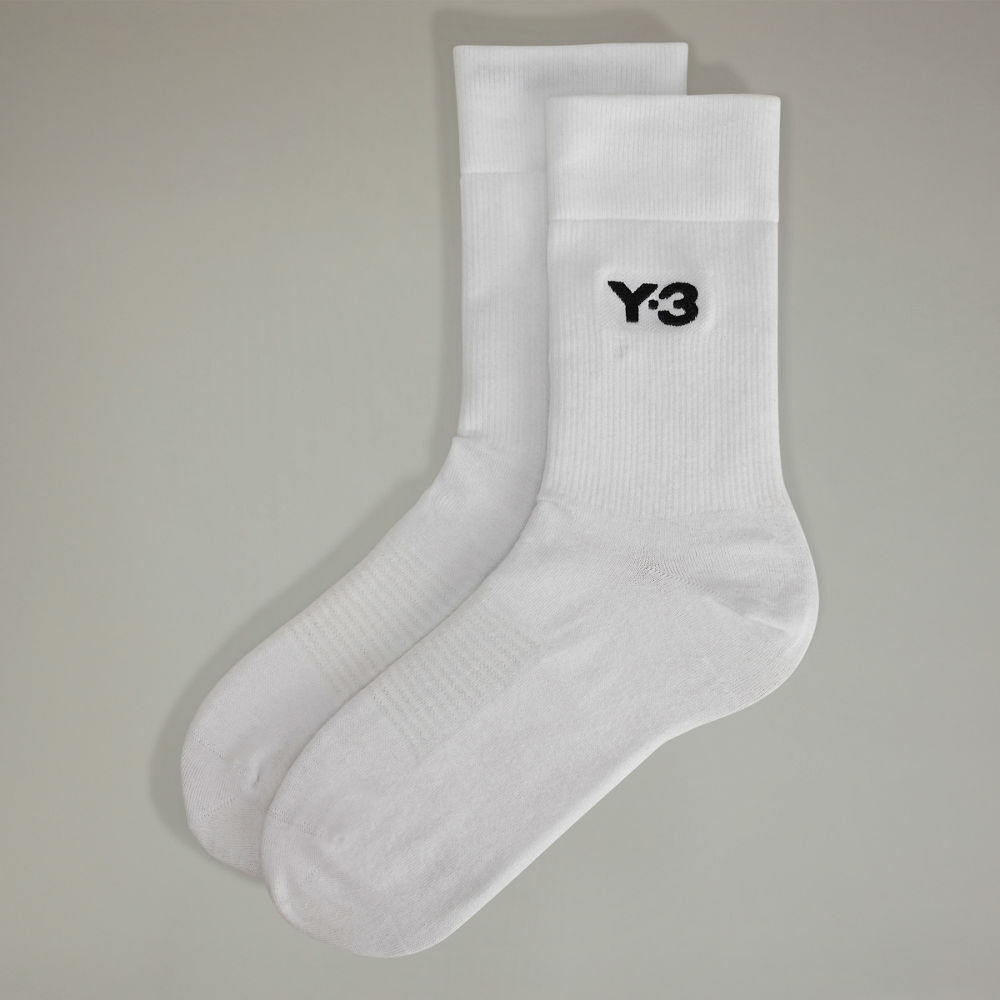 【 Y-3 CL SOCKS HI 長襪 - 白 】