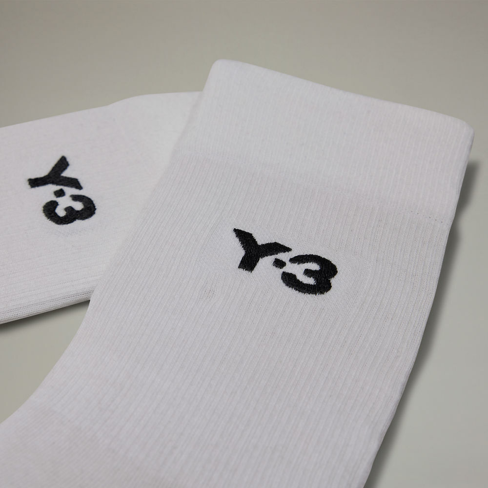 【 Y-3 CL SOCKS HI 長襪 - 白 】