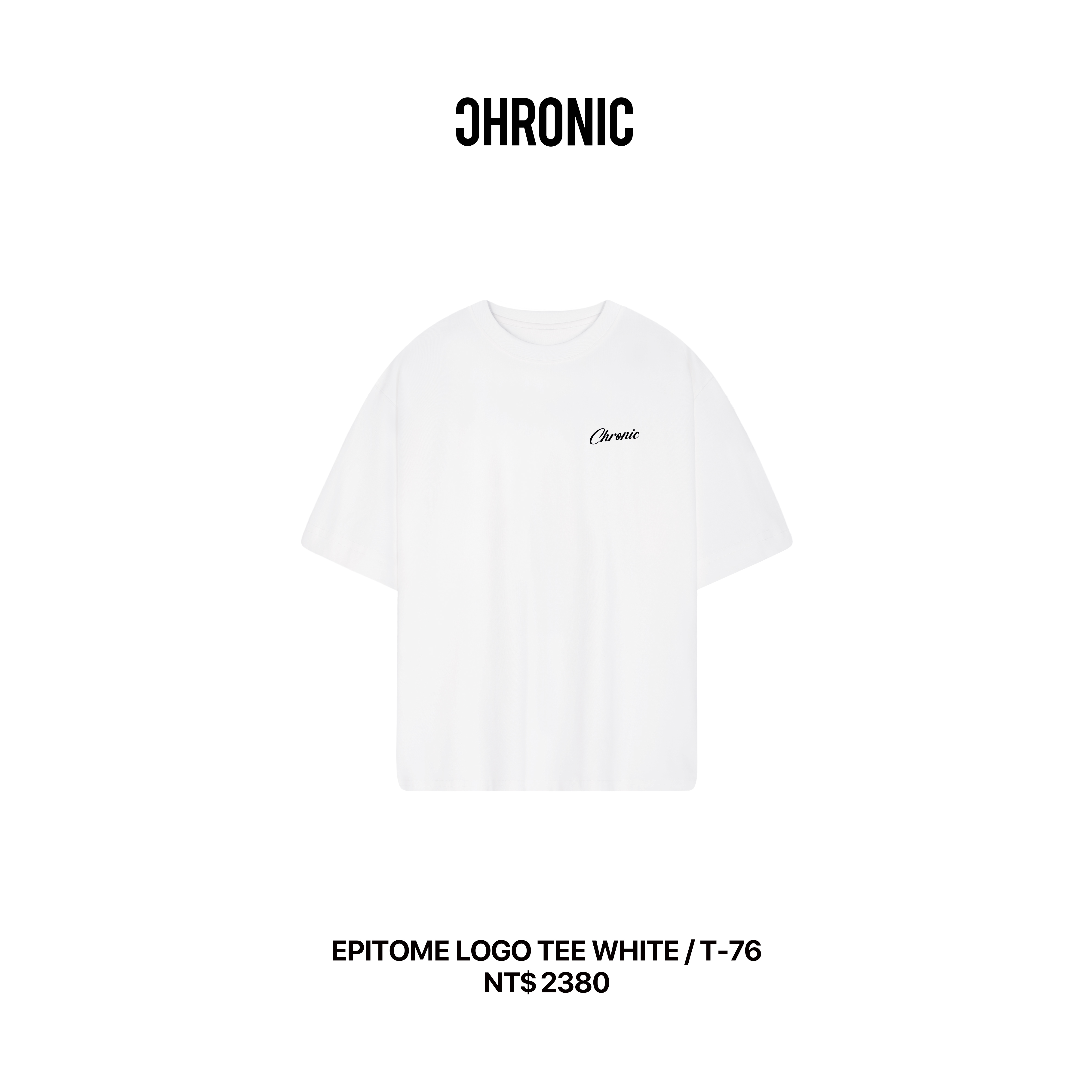 EPITOME LOGO TEE WHITE / T-76