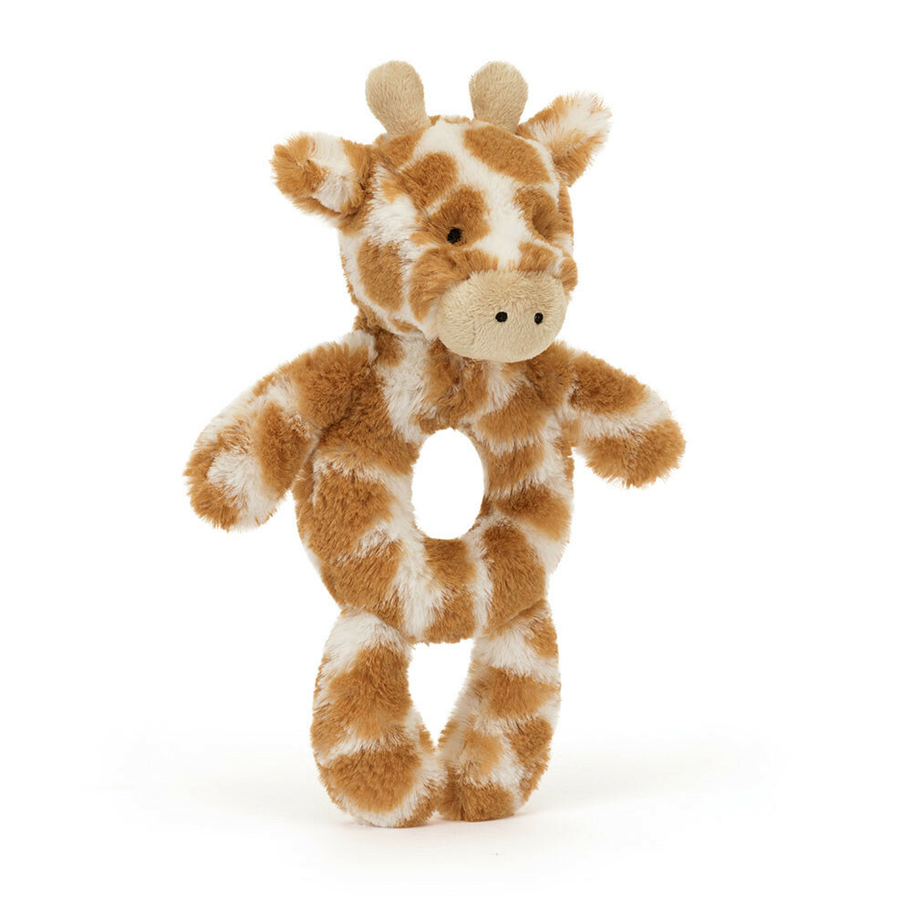 JELLYCAT Bashful Giraffe Ring Rattle