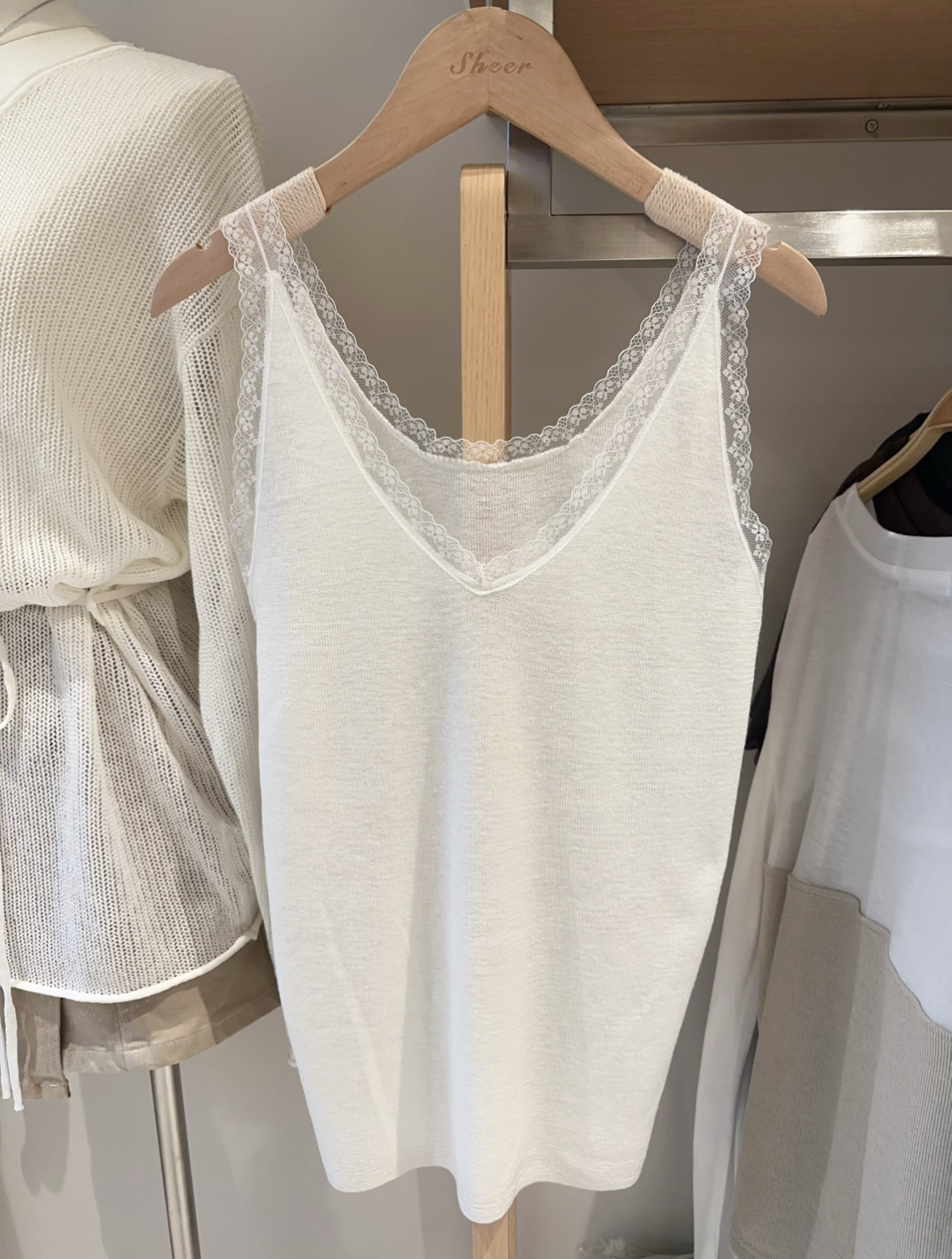 LACE邊紗背心VEST