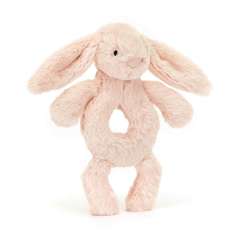 JELLYCAT Bashful Blush Bunny Ring Rattle