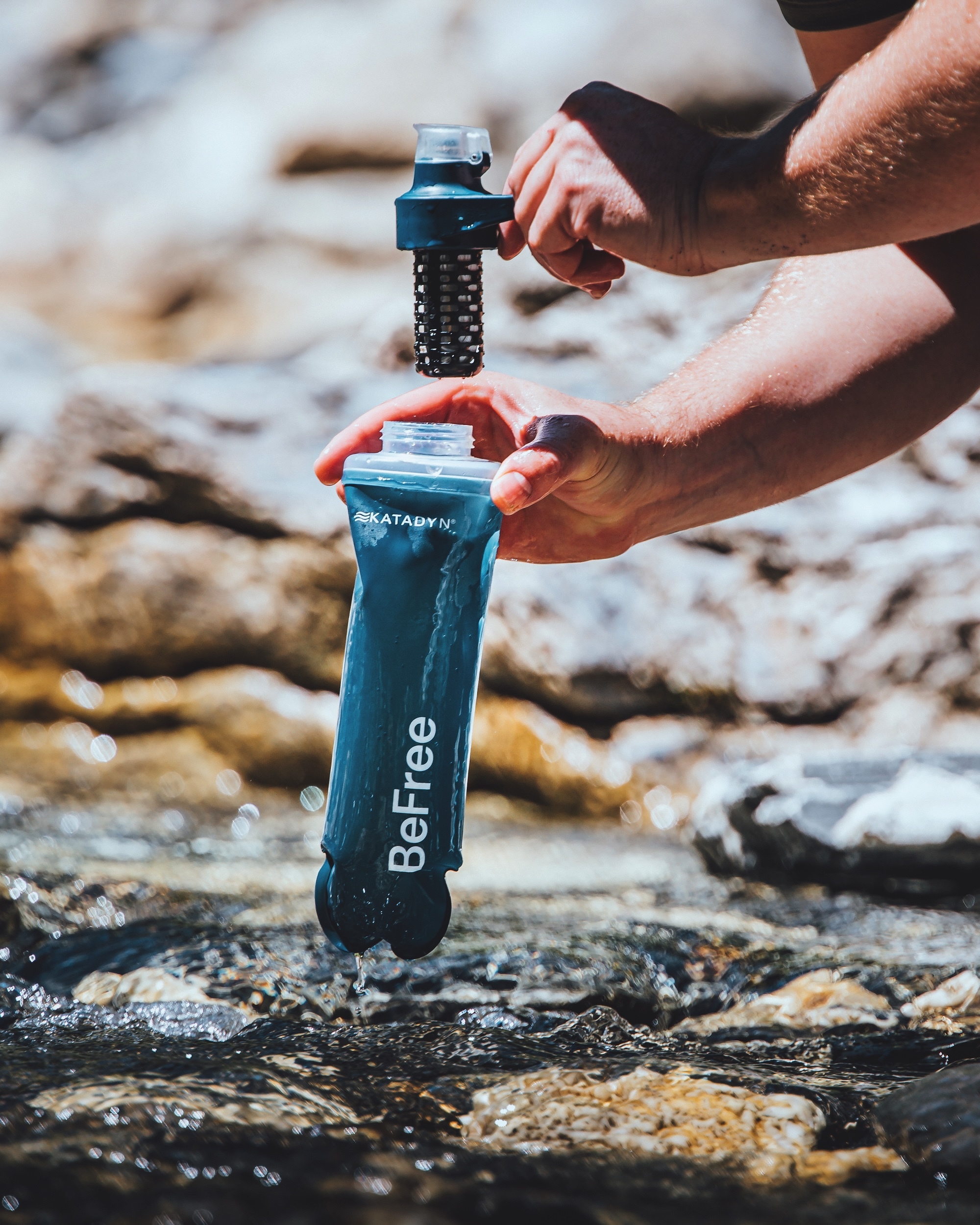KATADYN BeFree AC 個人用濾水器活性碳濾芯 岩石藍 8021404