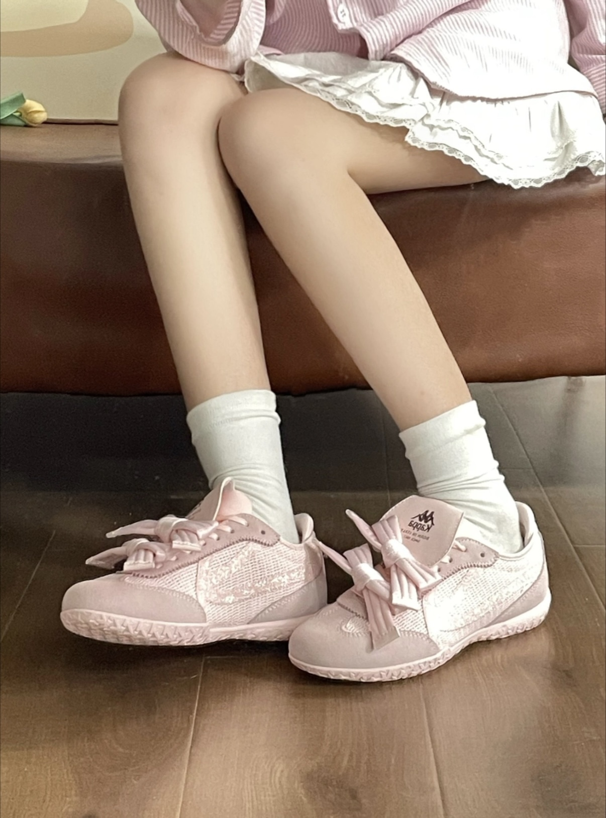 【預購】KAPPA KITE 雙蝴蝶結 復古運動鞋 4色 K0F25BB42CJ