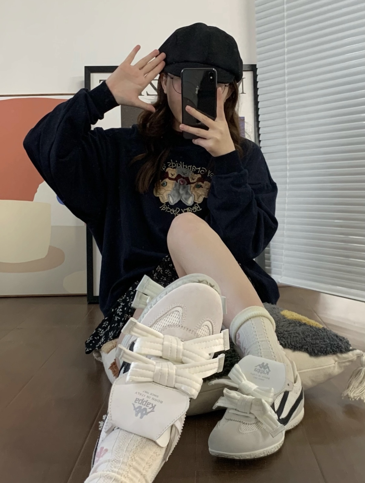 【預購】KAPPA KITE 雙蝴蝶結 復古運動鞋 4色 K0F25BB42CJ