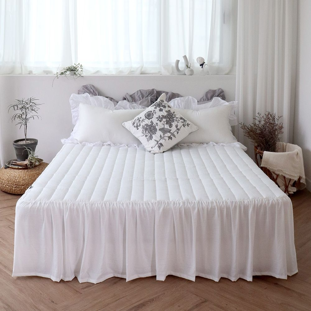 🇰🇷 韓國製 |Micro Modal 法式蕾絲床裙式床罩 ✨ (4個尺寸)