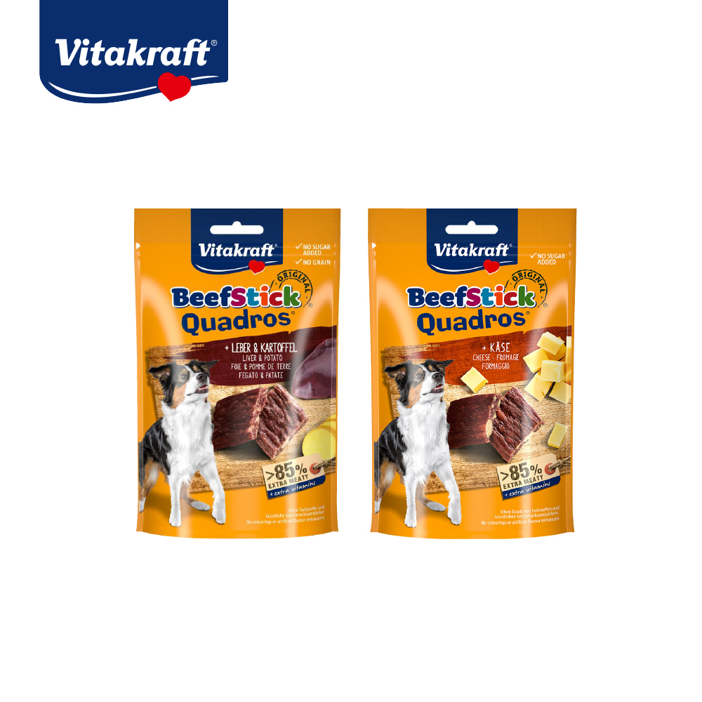 Vitakraft 衛塔卡夫｜牛肉塊系列 70g/包 (起司/肝臟洋芋)