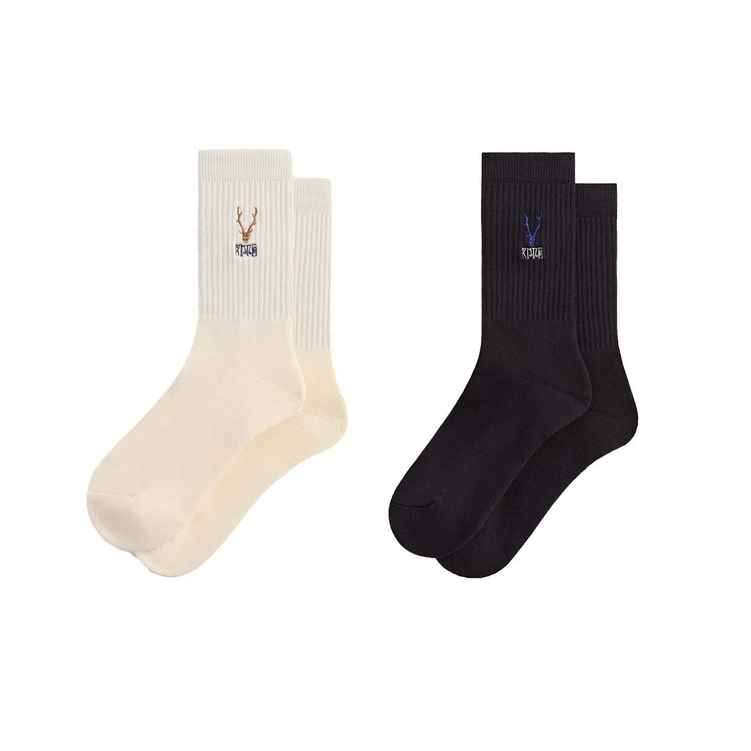 2025SS Kith & South2 West8 for Columbia Embroidered Logo Crew Socks 三方 聯名 長襪 襪子 現貨 KHM220120