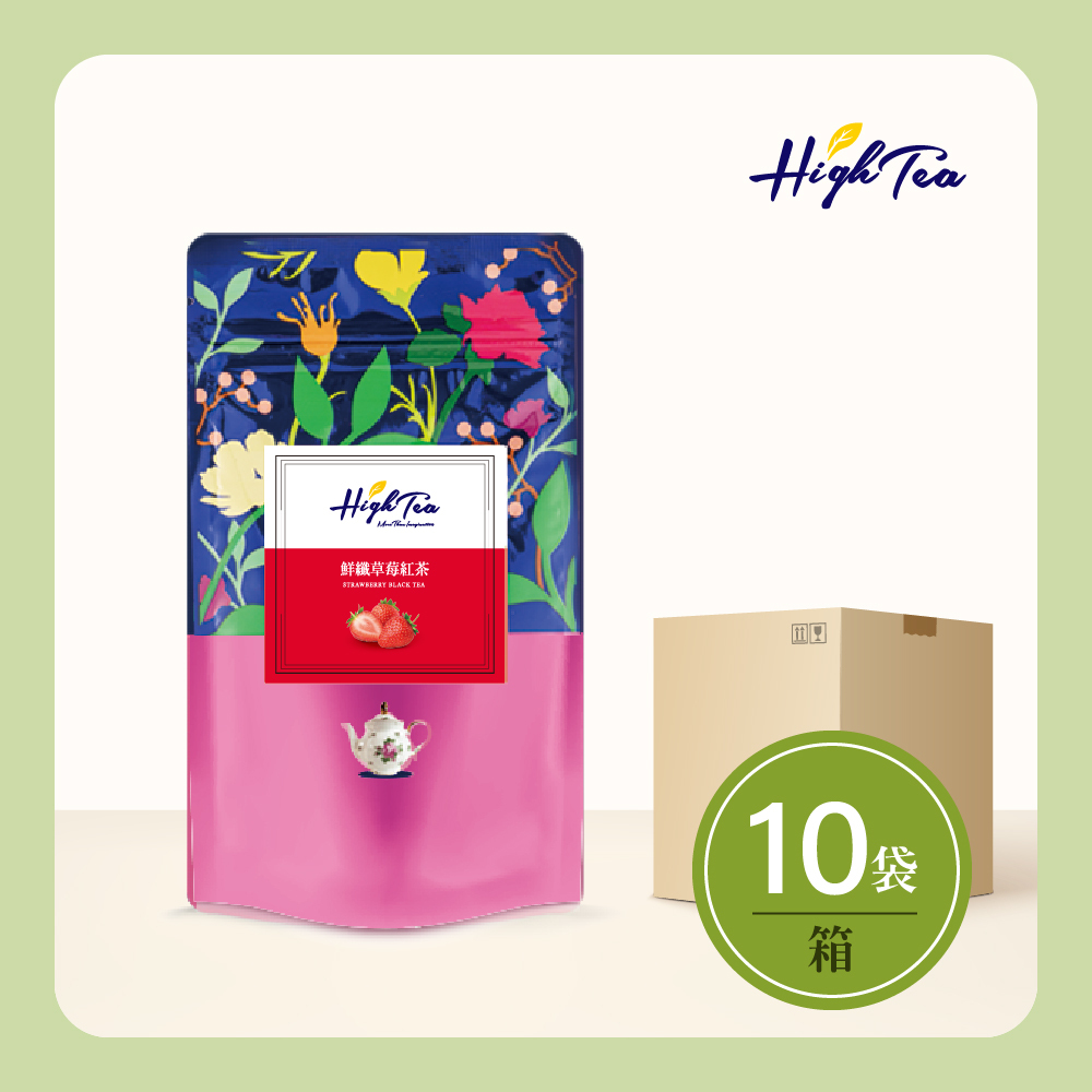 【箱購】【10袋】鮮纖草莓紅茶3gx12入/袋 【美國加州甜查理】