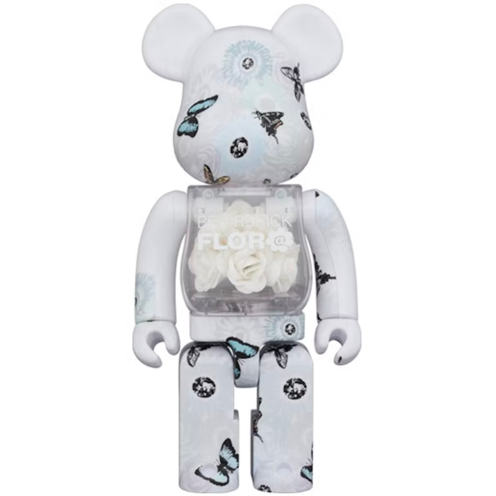FLOR@ WHITE 400％ / 1000% BE@RBRICK