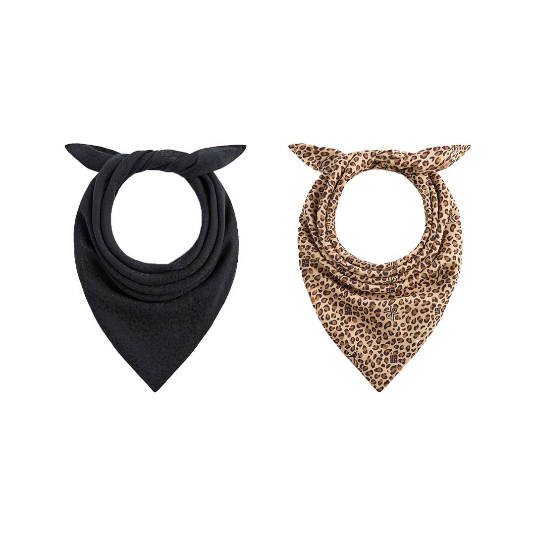 2025SS Kith & South2 West8 for Columbia Jacquard Bandana 三方 聯名 豹紋 方巾 領巾 現貨 KHM10080