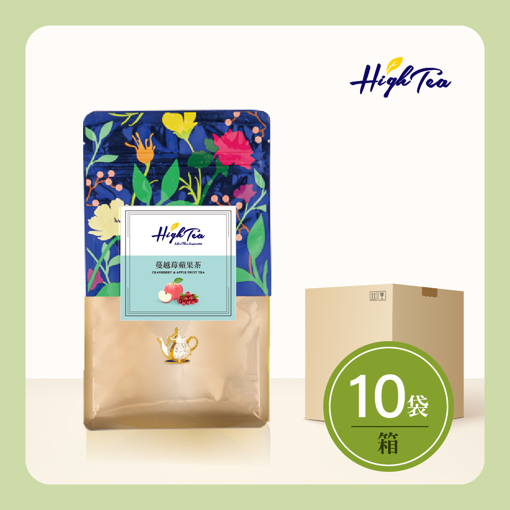 【箱購】【10袋】水果草本茶-蔓越莓蘋果茶 2g x 20入/袋【無咖啡因】