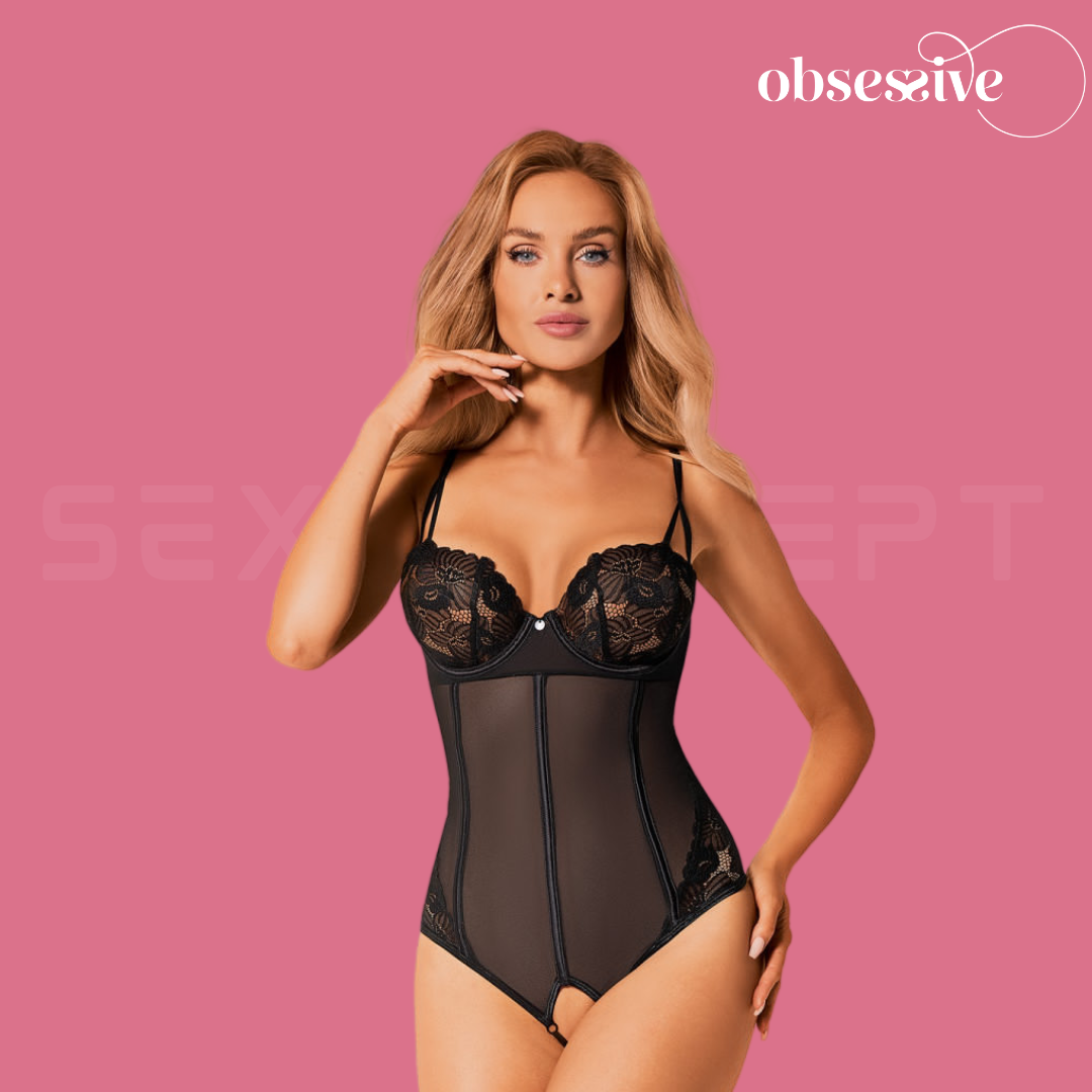 Obsessive - Serena Love Crotchless Teddy - XS/S