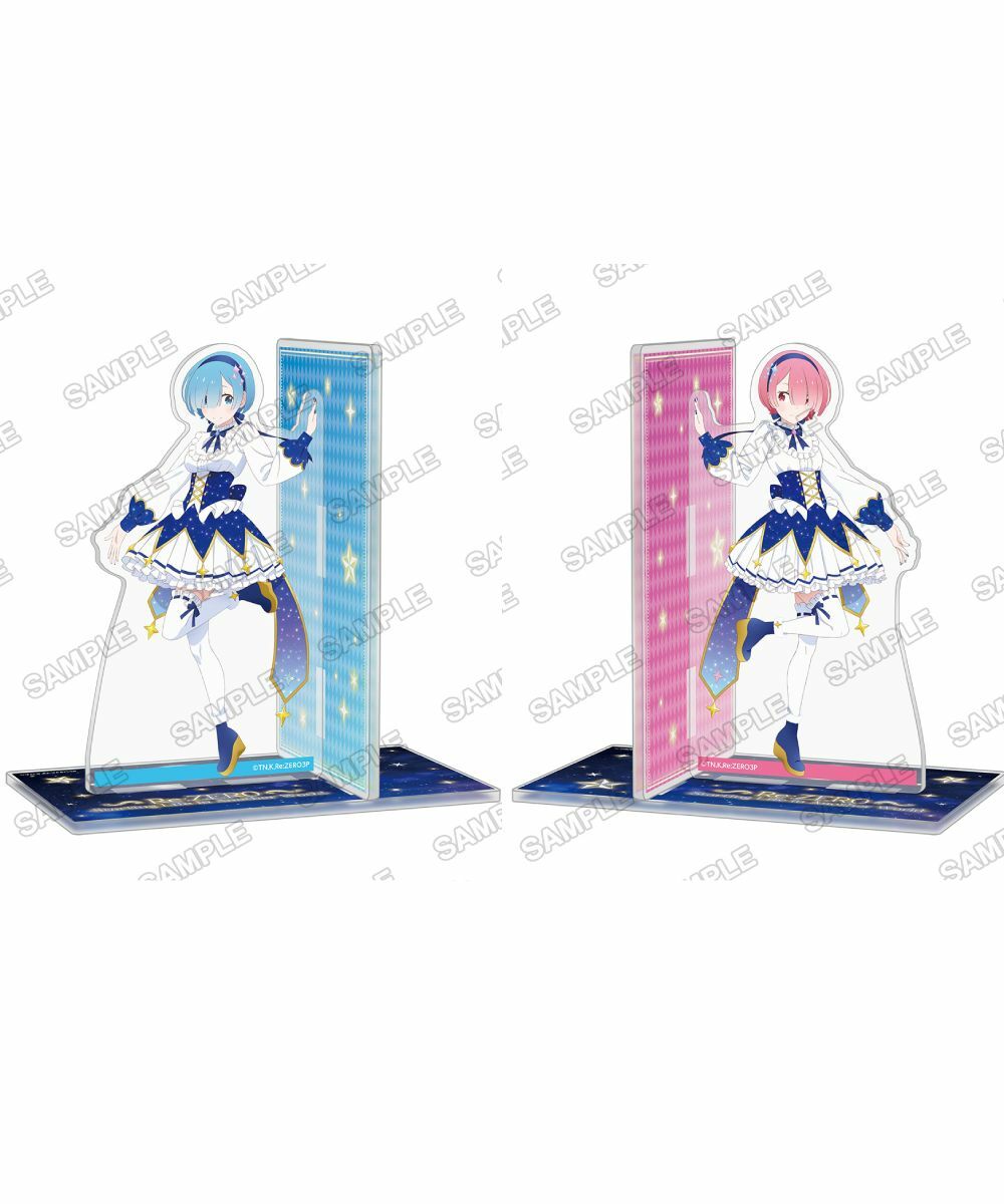 預購-「Re:從零開始的異世界生活」 壓克力書架/書擋 Re:從零開始拉姆與雷姆的誕生日生活2025ver.  系列 【日本進口精品】